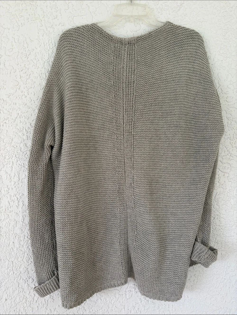 Sam Edelman grey Open-Front Knit Cardigan size M